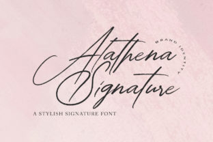 Alathena Signature: A Handwritten Font for Creative Projects