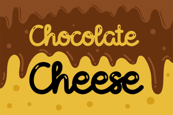 Chocolate Cheese Font for Business