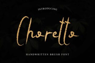Choretto: A Handwritten Font for Creative Expression
