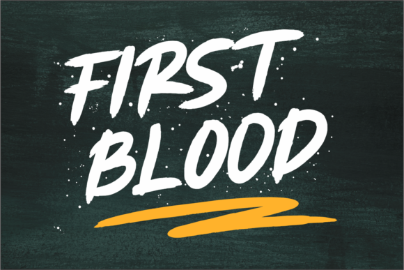First Blood: A Fun Handwritten Font