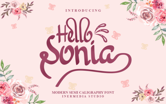 Hello Sonia: A Stylish Handwritten Font