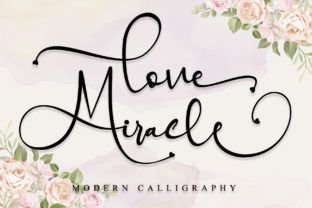 Love Miracle Font for Web Design