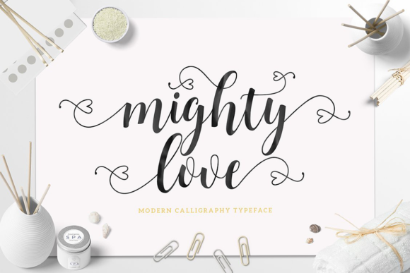 Mighty Love Font for Web Design