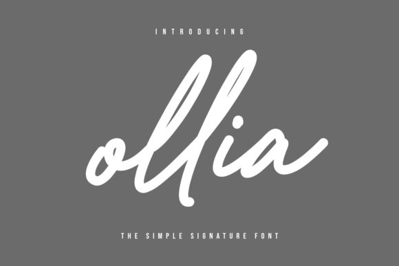 Ollia: A Handwritten Font for Creative Marketing