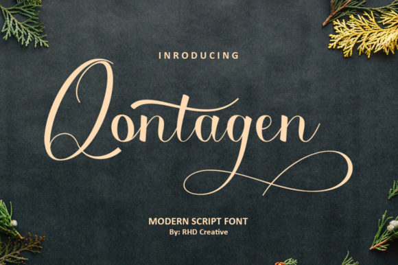 Qontagen: A Script Font for Professional Branding