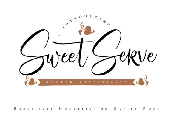 Sweet Serve: A Handwritten Font for Creative Expression